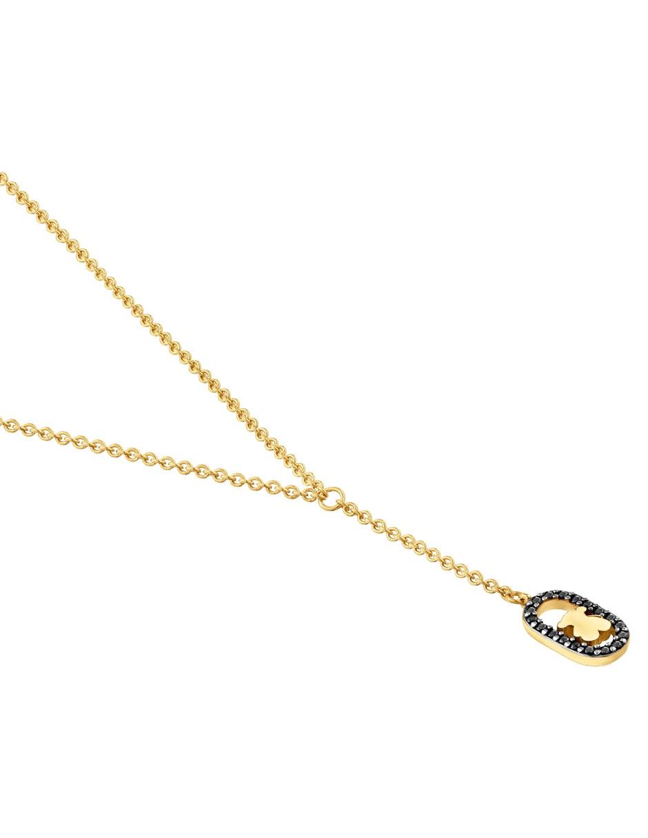 Collar Oso de oso Camille de plata con acabado baño de oro P 925 3