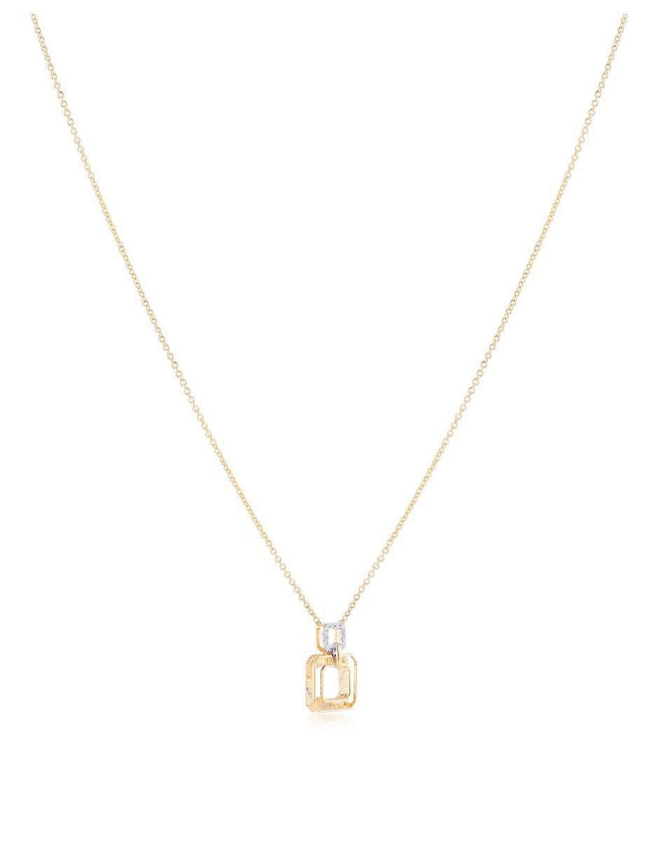 Gargantilla cuadrada de oro amarillo 14 K Gargantilla cuadrada de oro amarillo 14 K