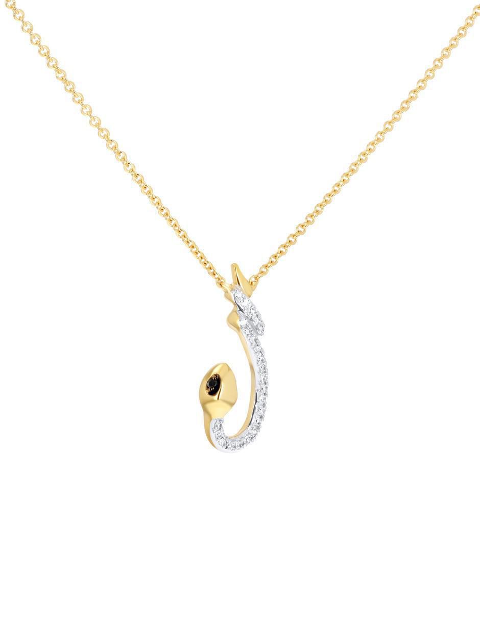 Gargantilla serpiente de oro amarillo 10 K 2