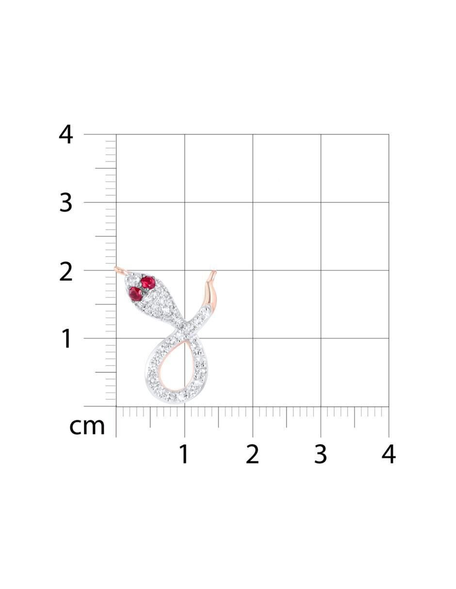 Gargantilla serpiente de oro rosa 14 K 5