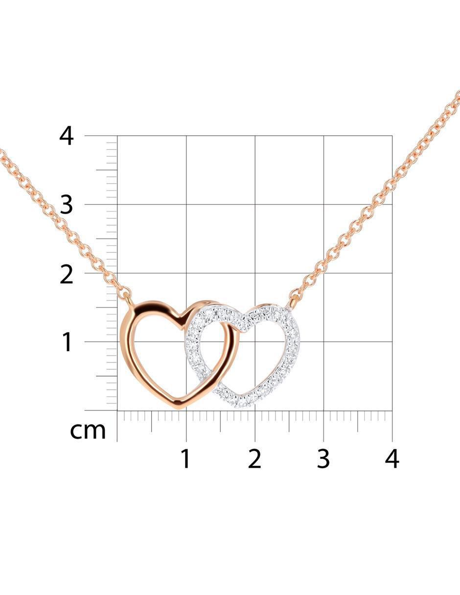 Gargantilla corazón de oro rosa 10 K 5