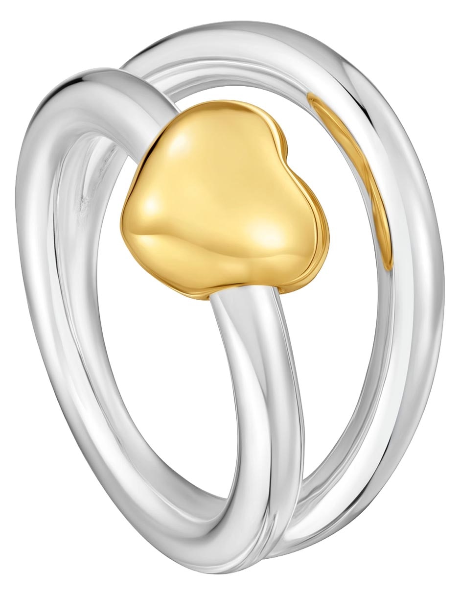 Anillo de corazón Flechazo P 925 de plata brillante 5