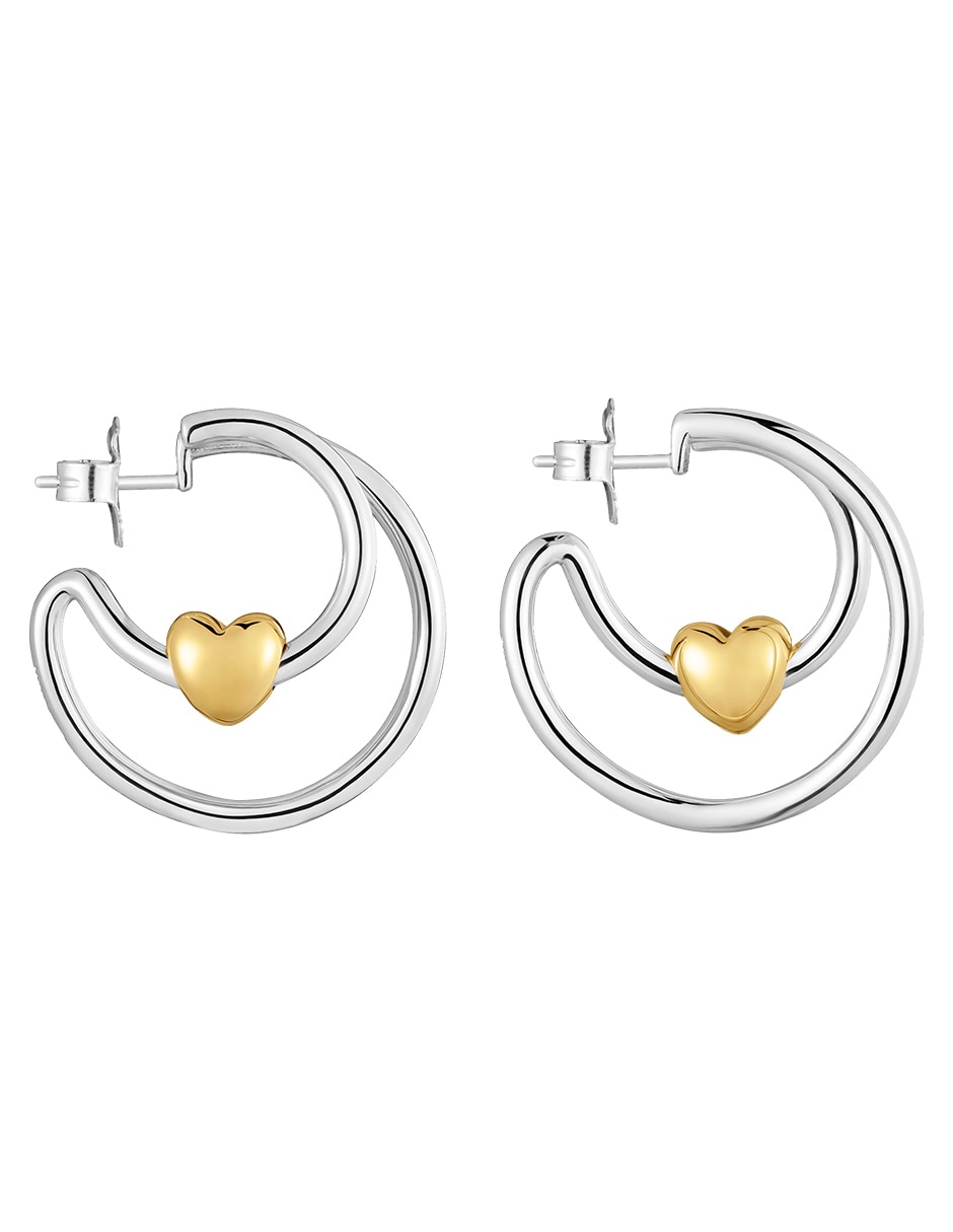 Aretes de corazón Flechazo de plata P 925 2