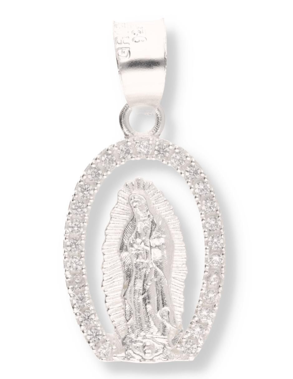 Dije ovalada Enjoya Virgen de Guadalupe de plata P 925