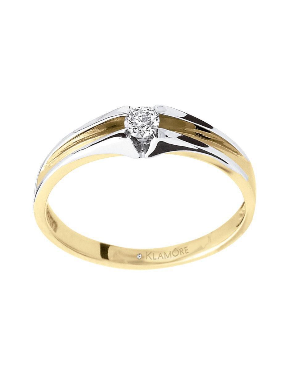 Anillo de compromiso 14 k Fusione diamante