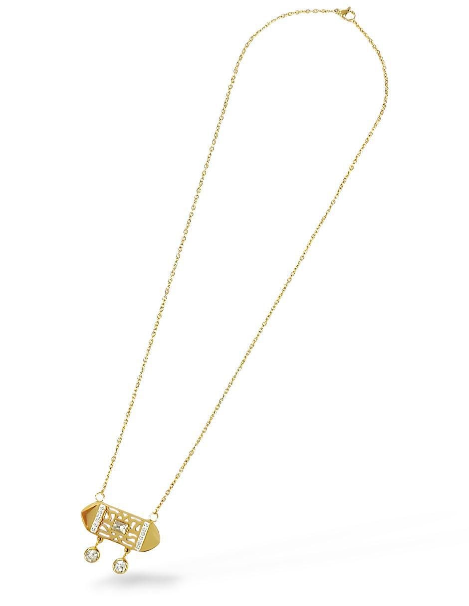 Collar, pulsera, anillo y aretes zirconia