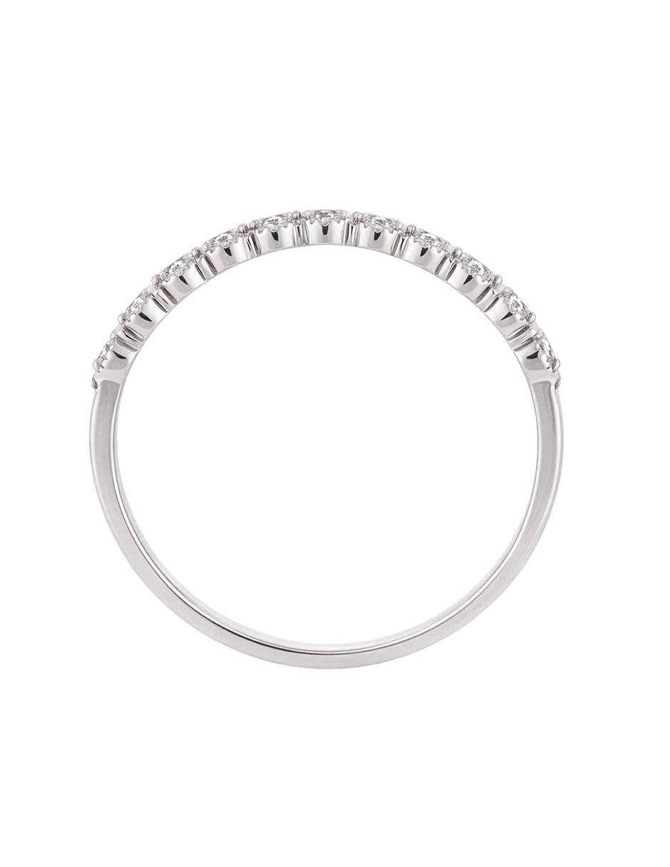 Churumbela de oro blanco 14 k MJJ Brilliant Inc diamante