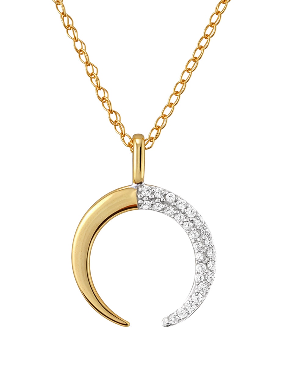 Collar de luna de oro 14 K