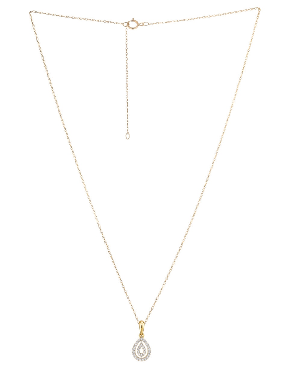 Collar gota de oro 14 K 2