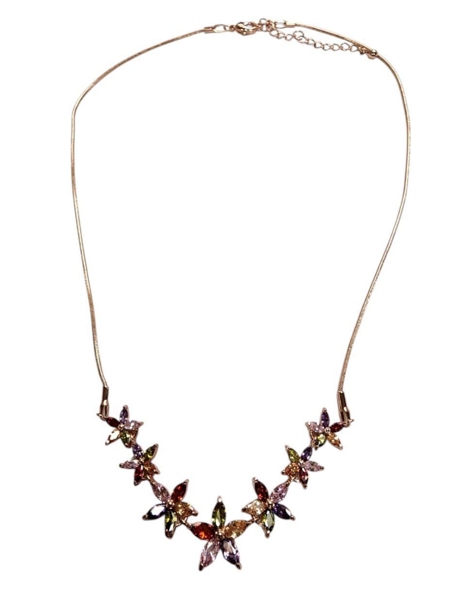 Gargantilla no aplica "de (si aplica)" flor limerence by claudia herrera no aplica "de" oro laminado 14 k