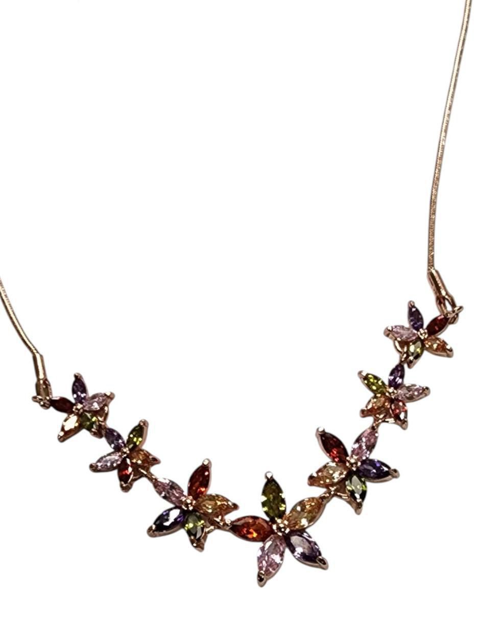 Gargantilla no aplica "de (si aplica)" flor limerence by claudia herrera no aplica "de" oro laminado 14 k