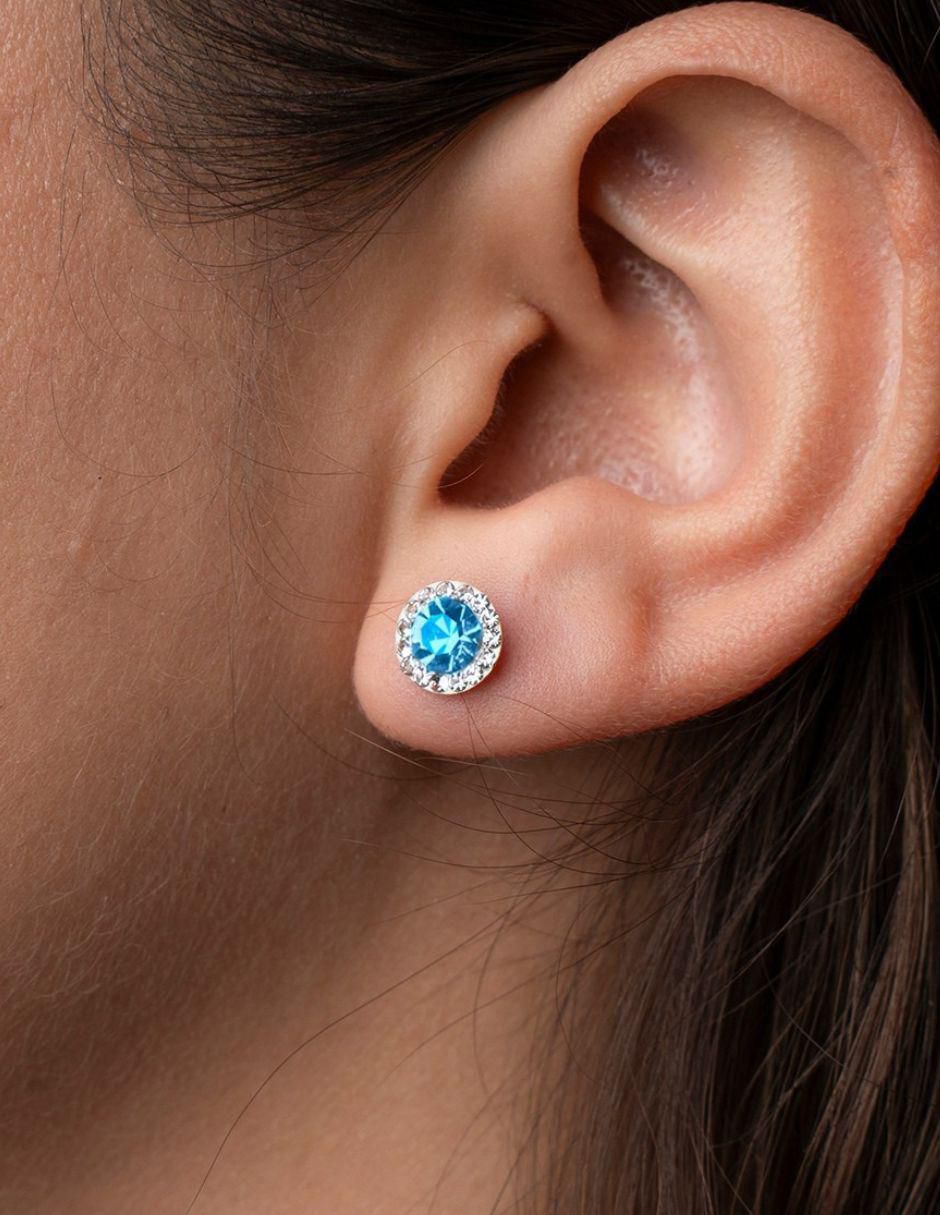 Broqueles circulares de oro 14 K con acabado brillante 2