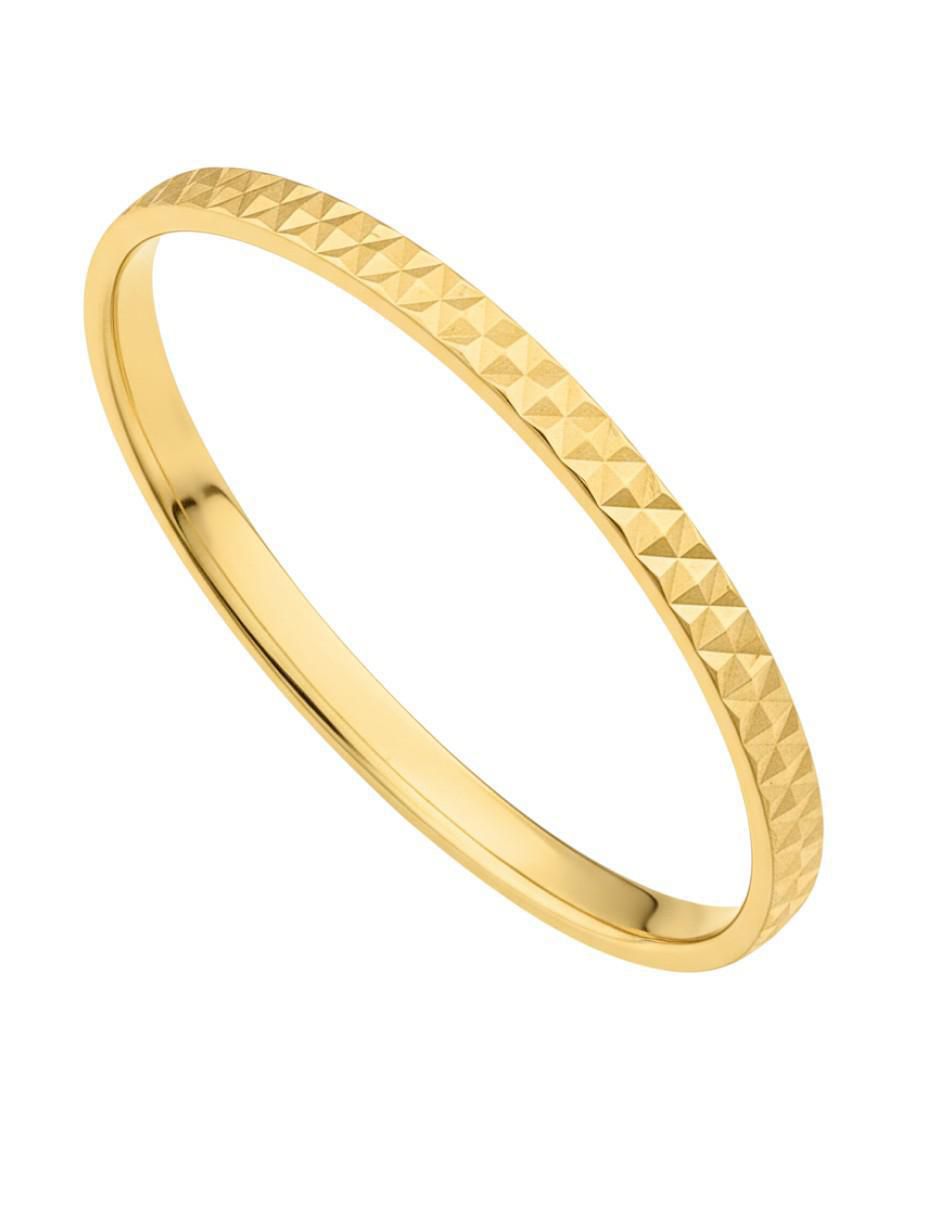Anillo circular 10 k de oro amarillo brillante Anillo circular 10 k de oro amarillo brillante