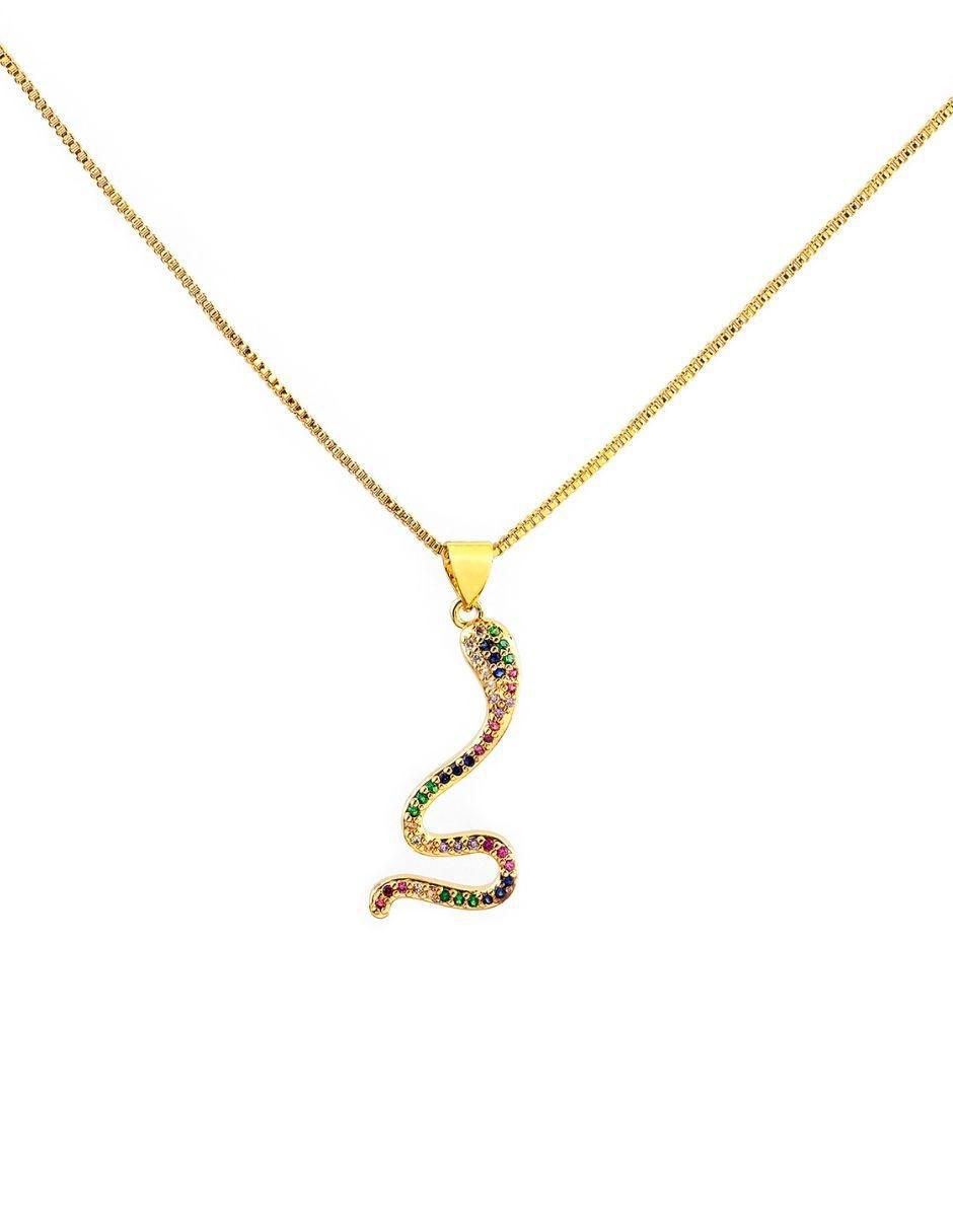 Collar con dije de serpiente Eter Collar con dije de serpiente Eter