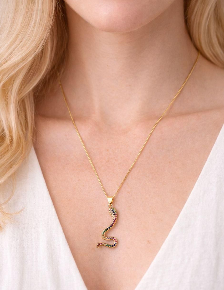 Collar con dije de serpiente Eter 4