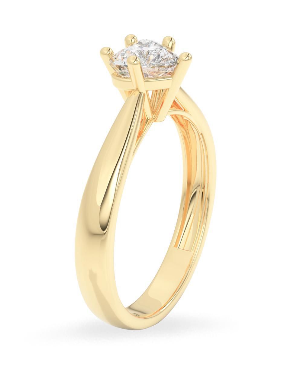 Anillo de compromiso 14 k diamante 3