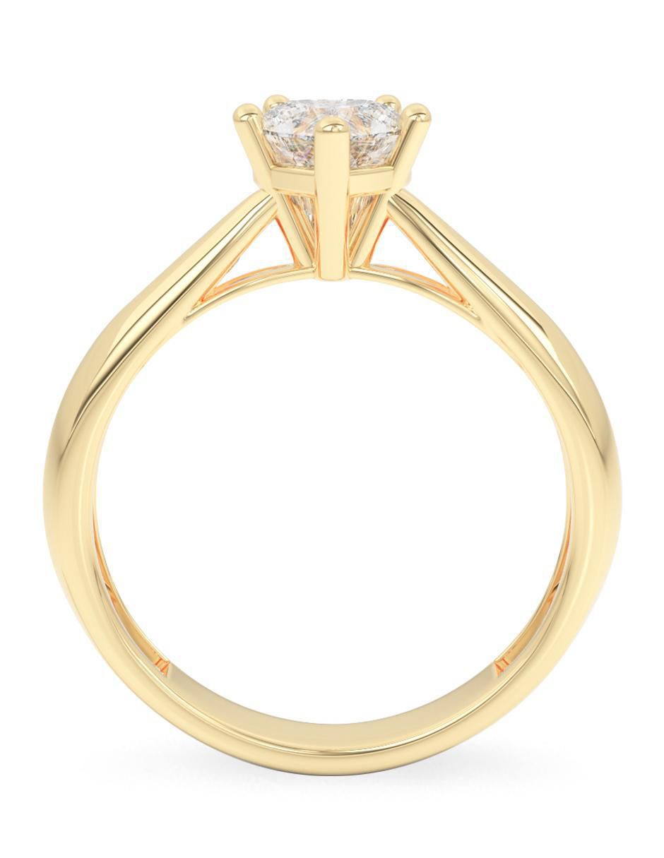 Anillo de compromiso 14 k diamante 2