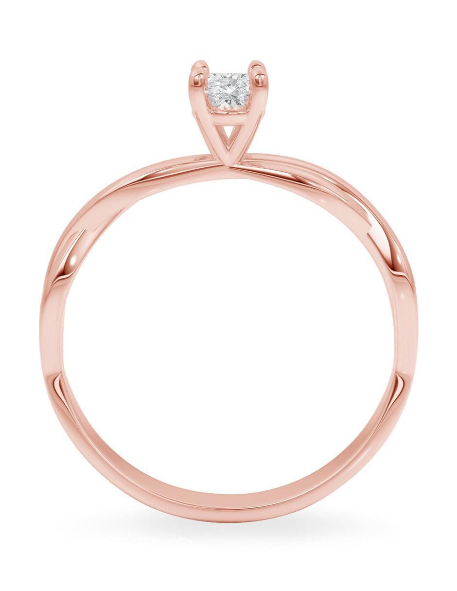 Anillo de compromiso 14 k diamante 3