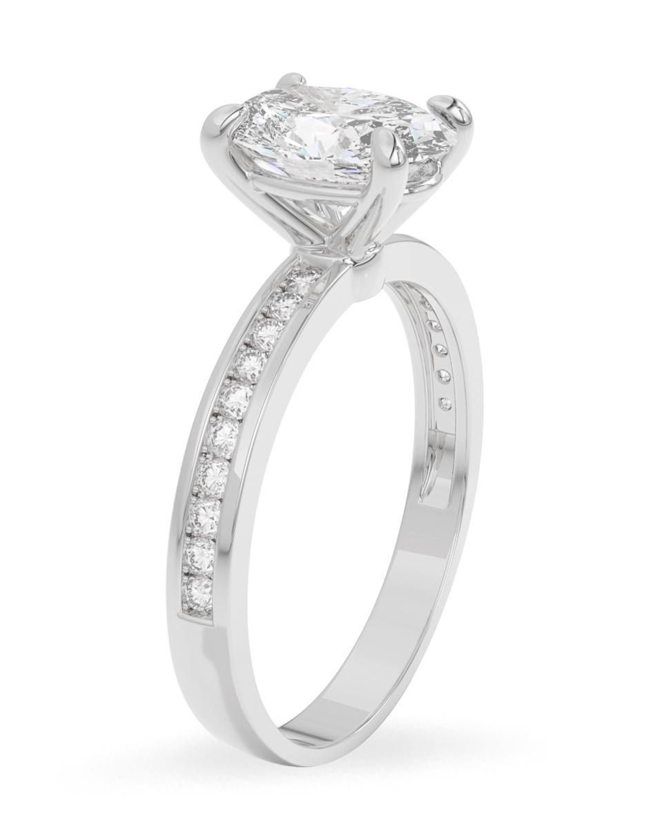 Anillo de compromiso 14 k diamante 3