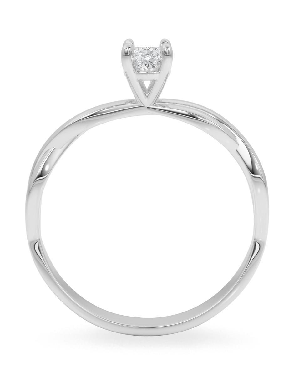 Anillo de compromiso 18 k diamante 3