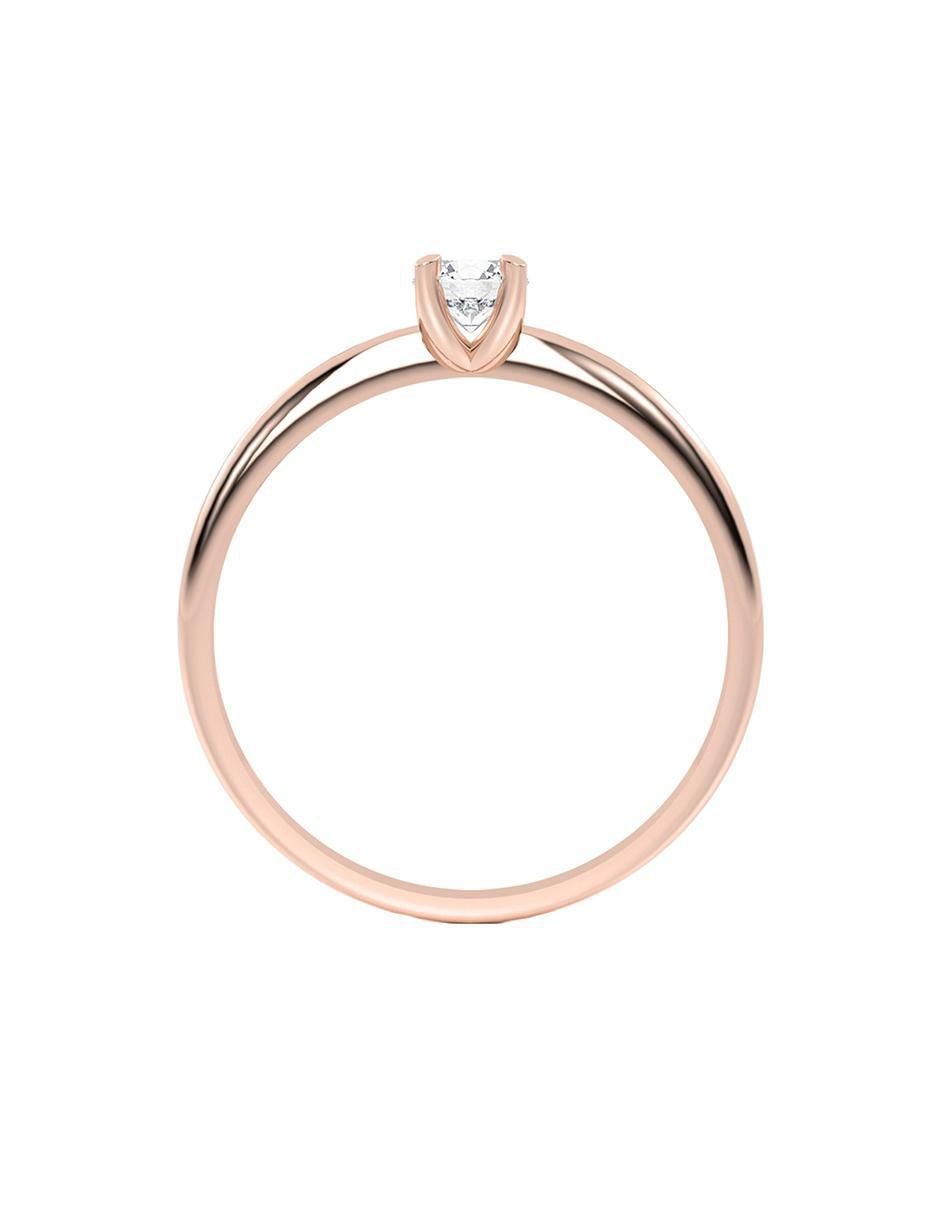 Anillo 10 k de oro zirconia brillante 2