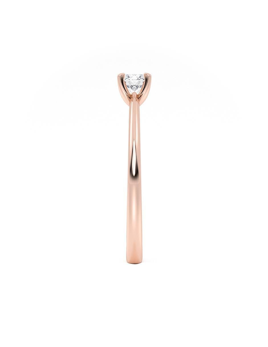 Anillo 10 k de oro zirconia brillante 3