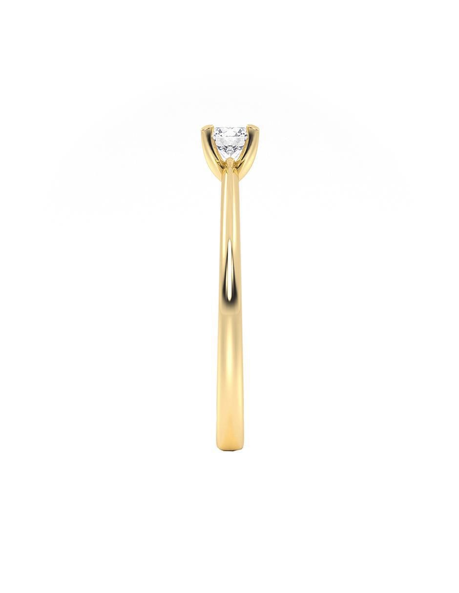 Anillo abba joyas 10 k de oro zirconia brillante