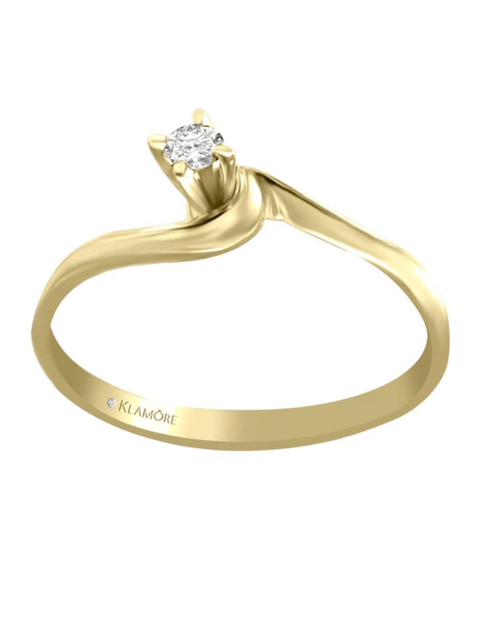 Anillo de compromiso de oro 14 k Karolina diamante