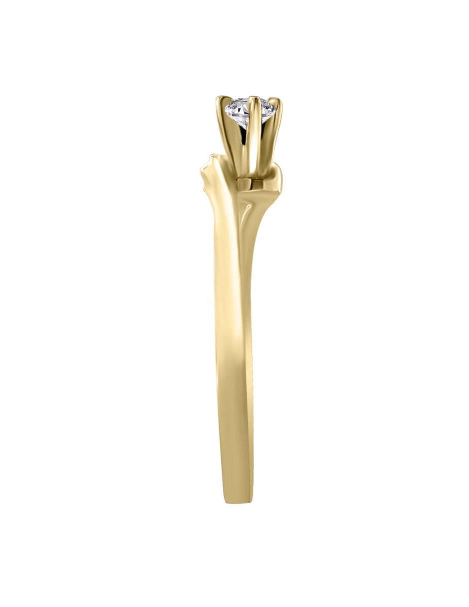 Anillo de compromiso 14 k Karolina diamante 4