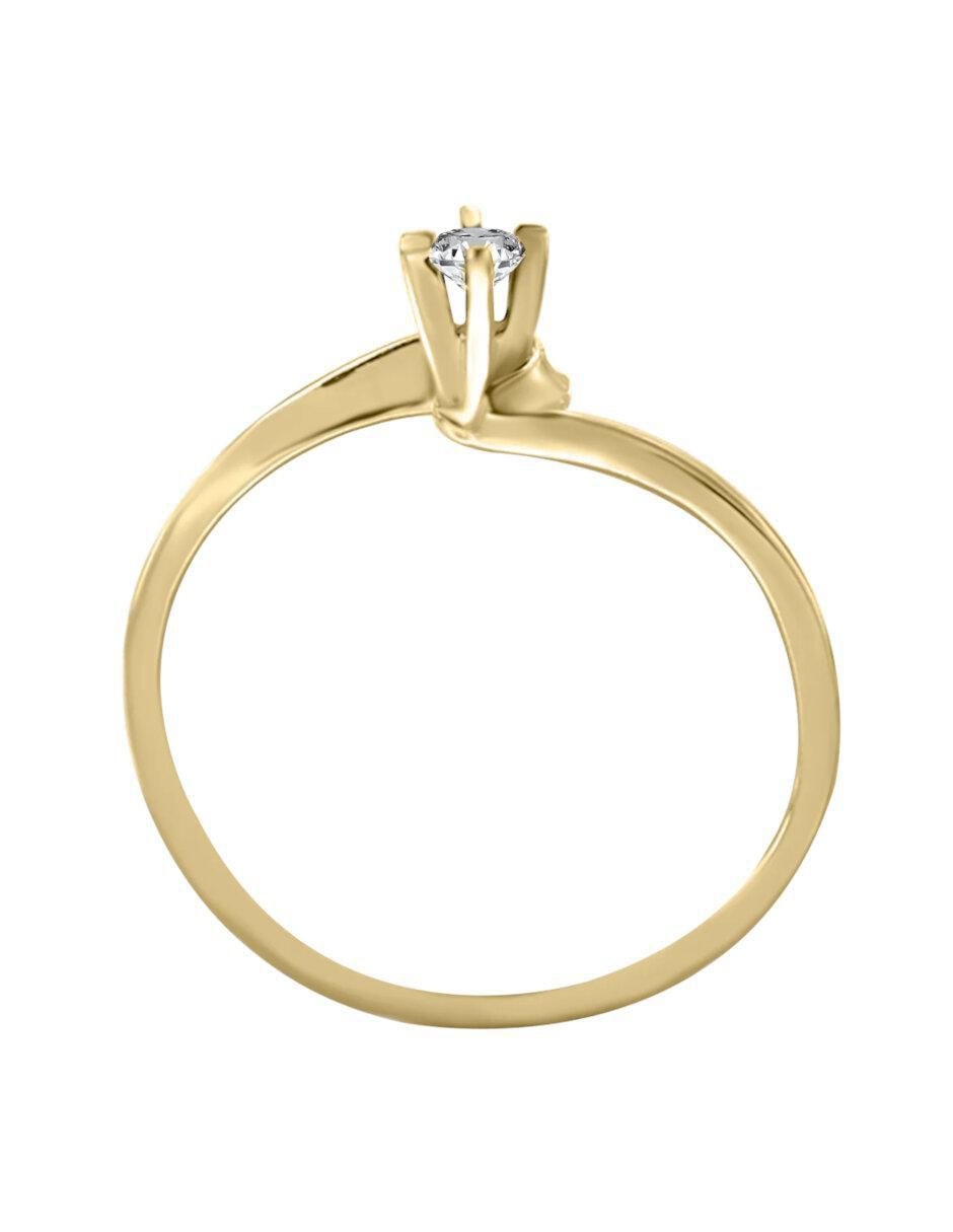 Anillo de compromiso 14 k Karolina diamante 3