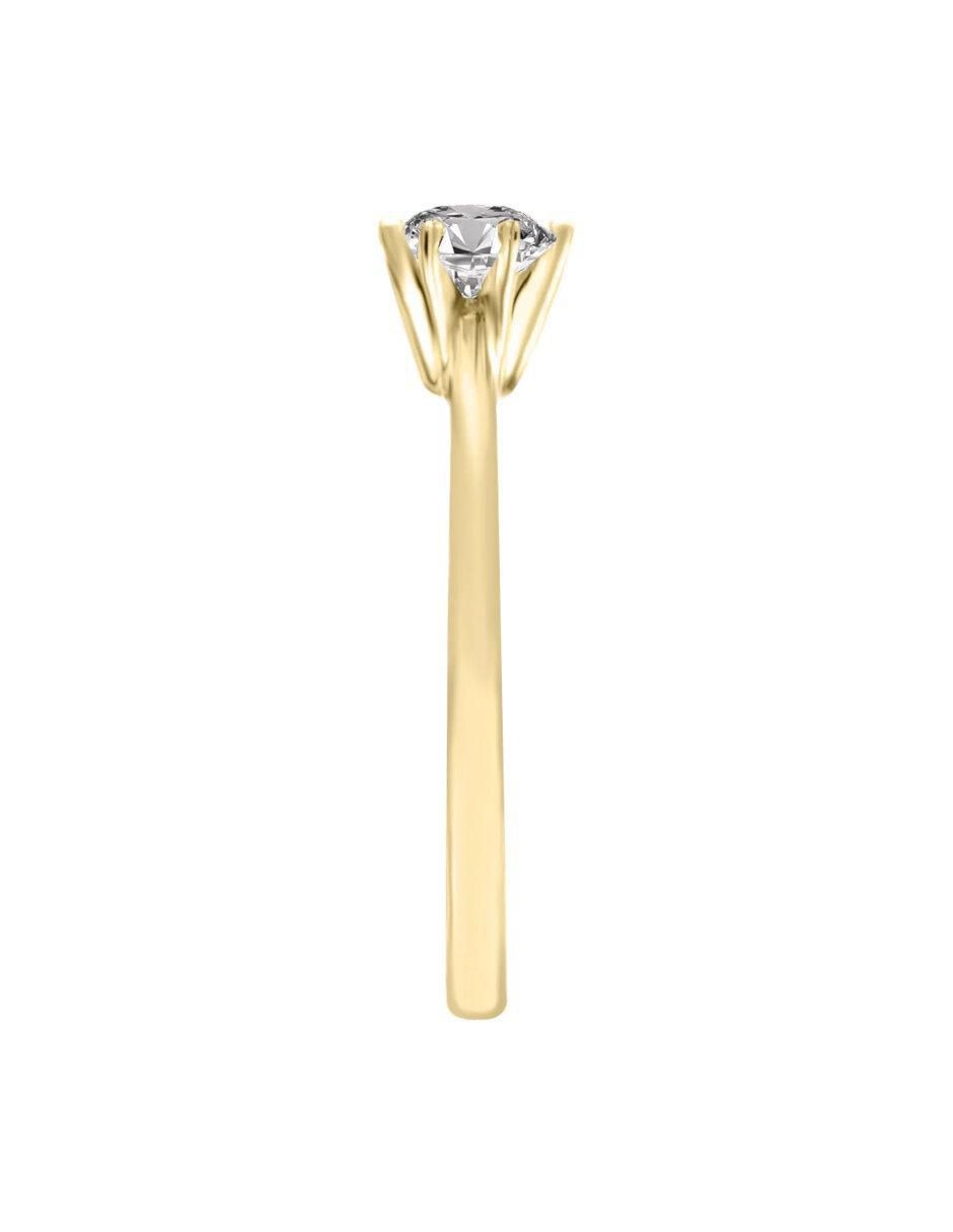 Anillo de compromiso 14 k Carola diamante 5