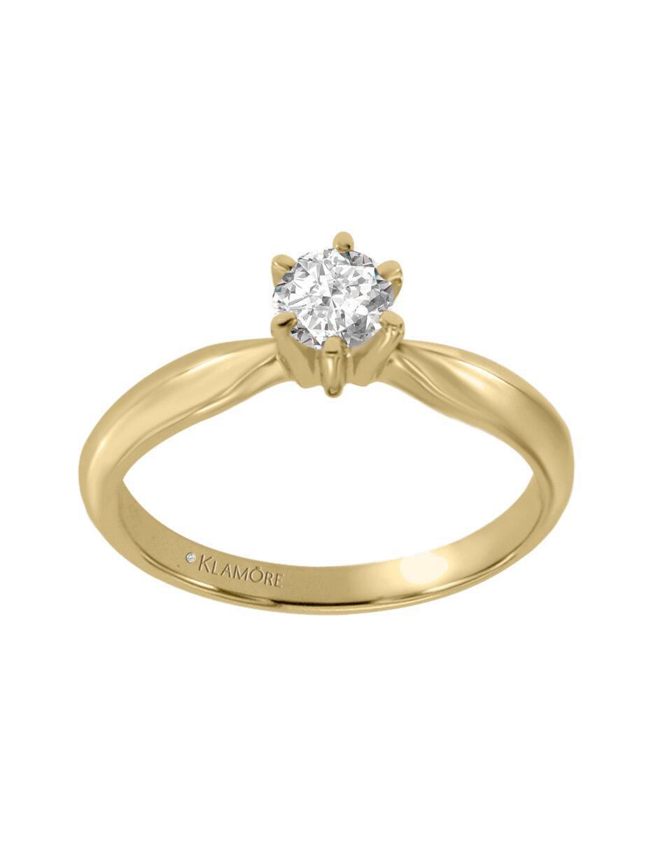 Anillo de compromiso 14 k Esplendor diamante Anillo de compromiso 14 k Esplendor diamante