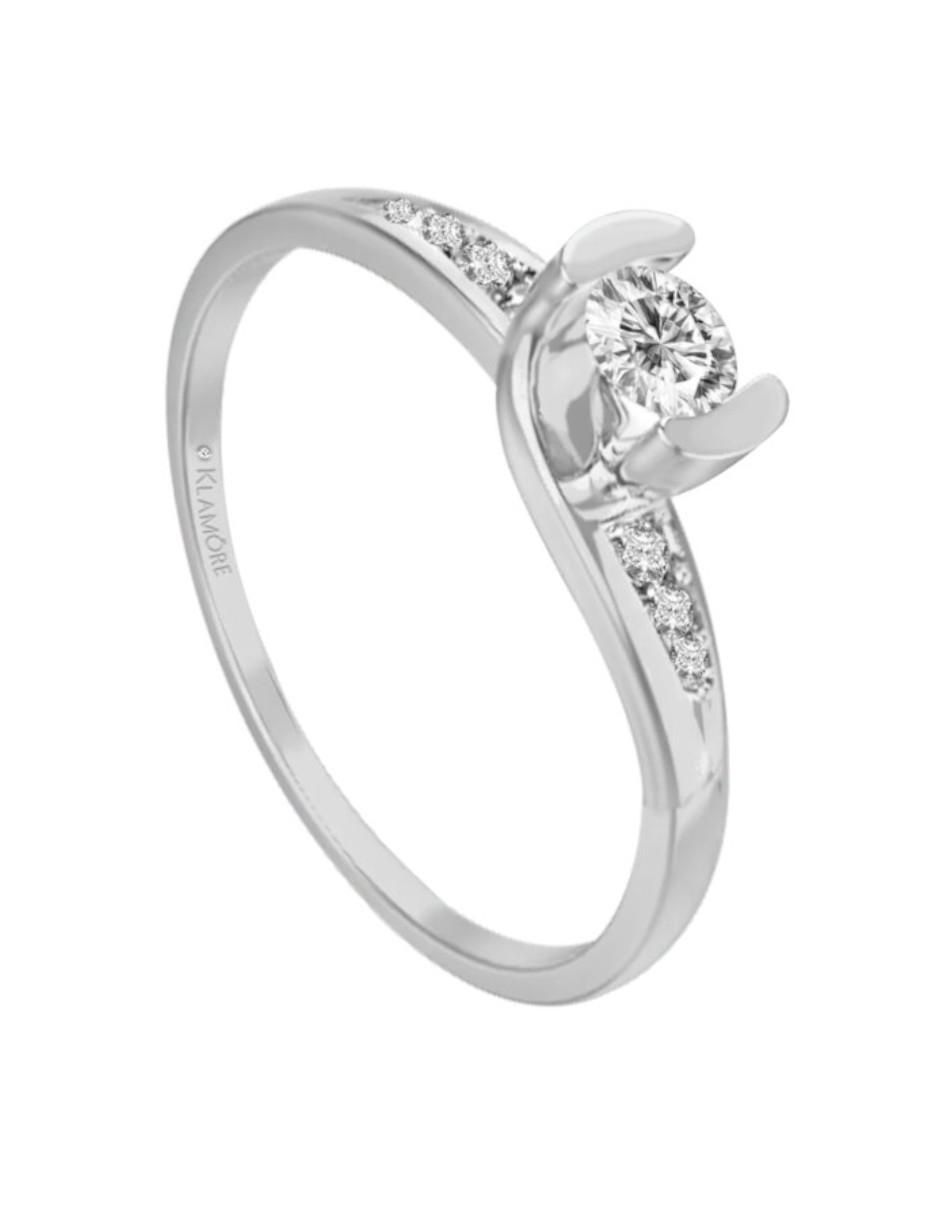 Anillo de compromiso 14 k Magalli diamante 2
