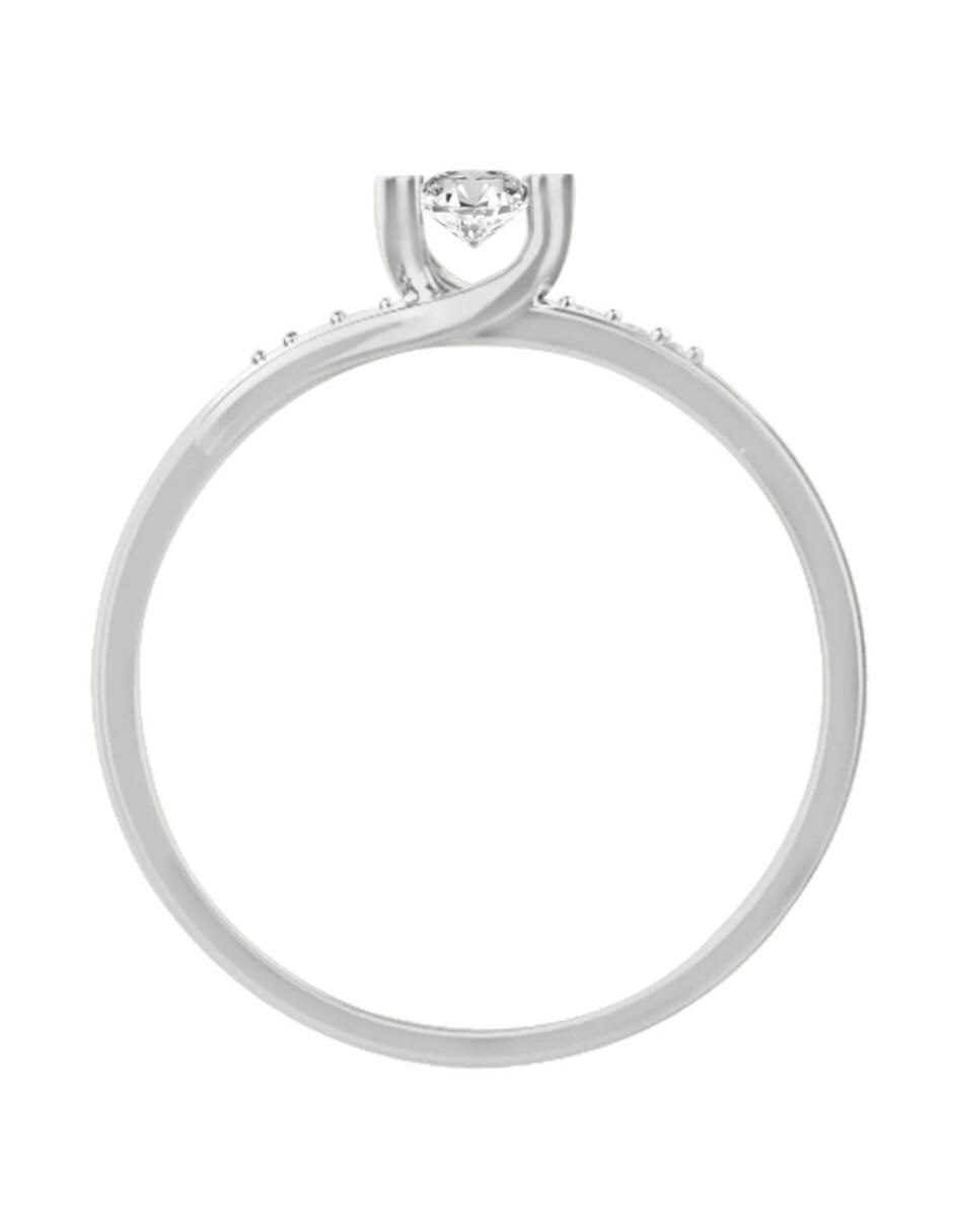 Anillo de compromiso 14 k Magalli diamante 4