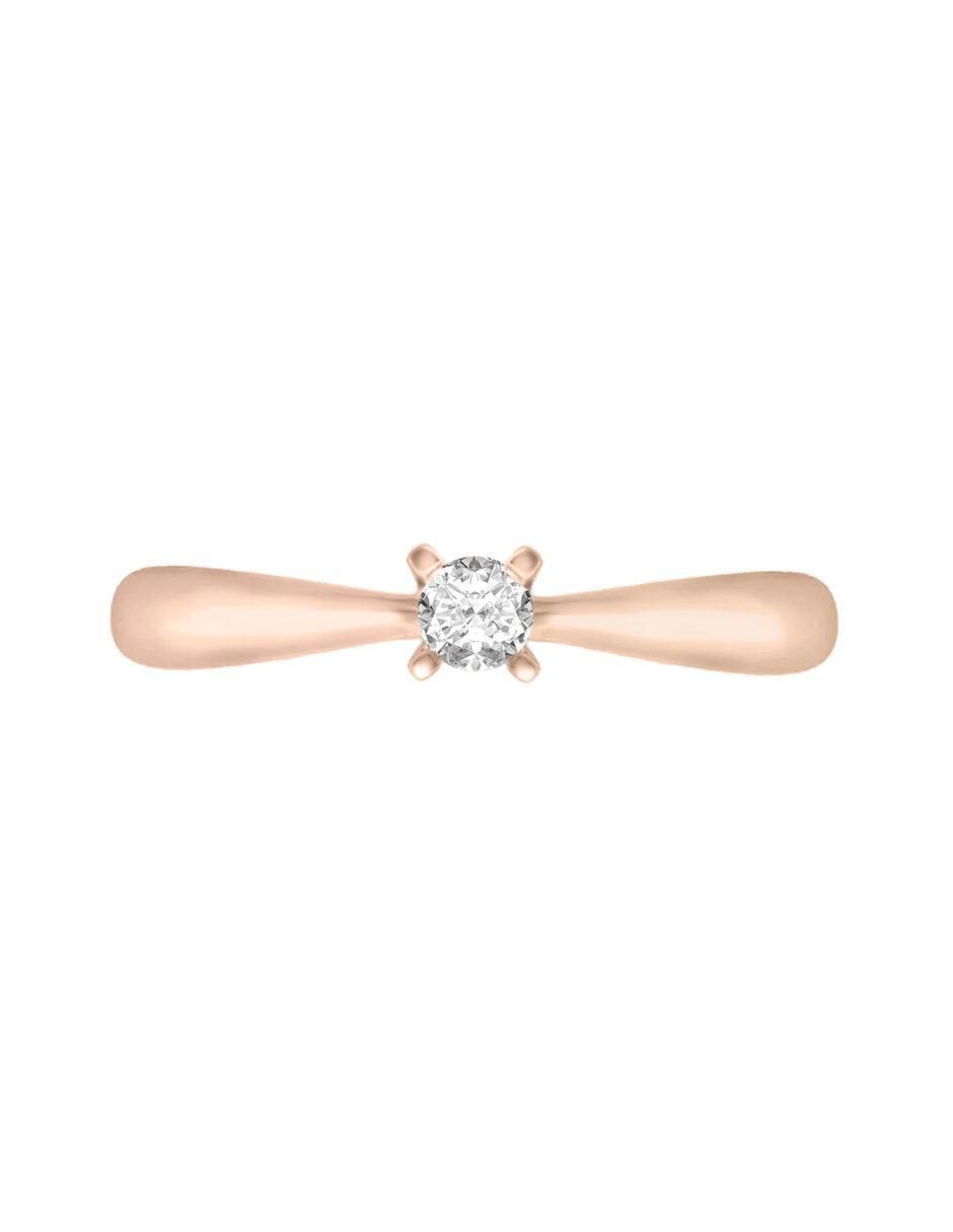 Anillo de compromiso 14 k Miloro diamante