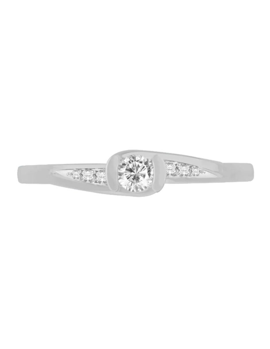 Anillo de compromiso 14 k Magalli diamante