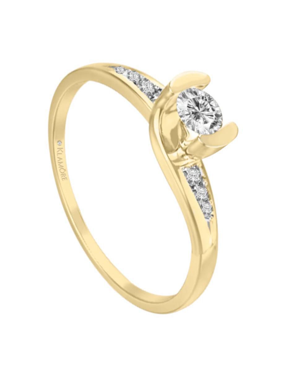 Anillo de compromiso 14 k Magalli diamante 5