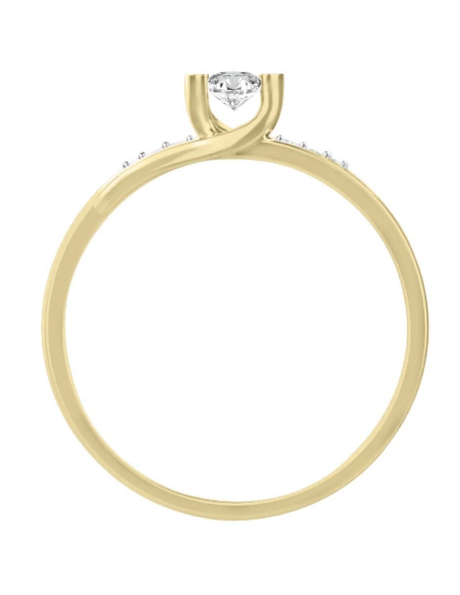 Anillo de compromiso 14 k Magalli diamante 3