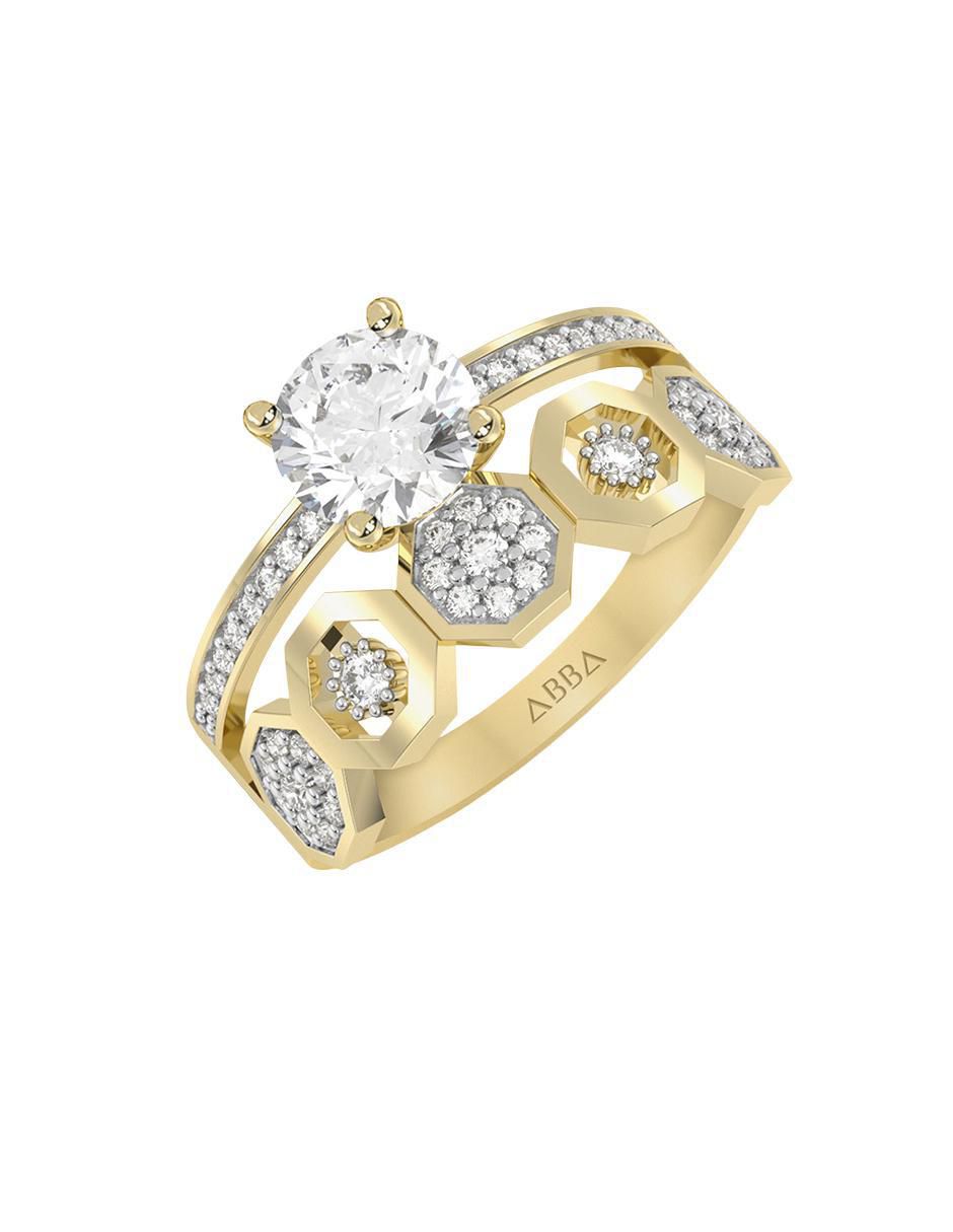 Anillo de compromiso 10 k 6