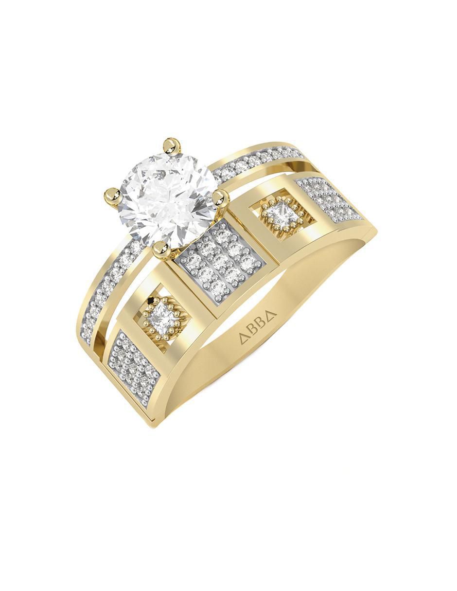 Anillo de compromiso 14 k 6