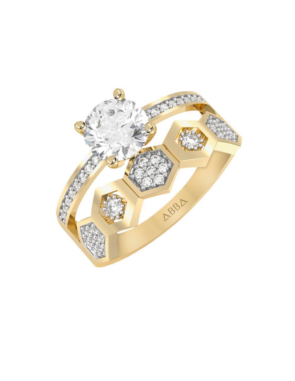 Anillo de compromiso 14 k 6