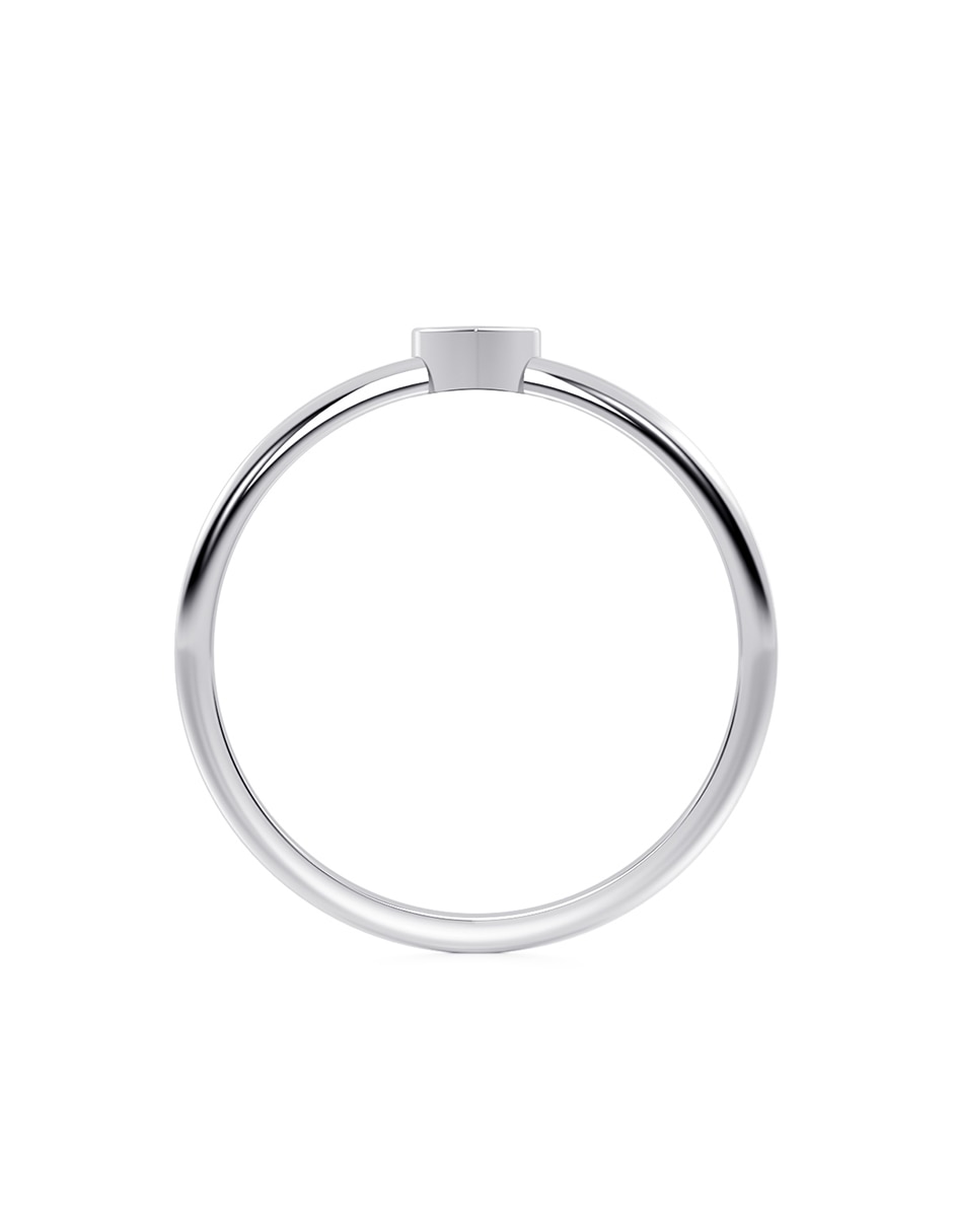 Anillo de corazón 14 k de oro pulido 3
