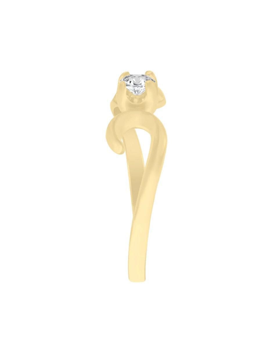 Anillo de compromiso 14 k Enora diamante 3