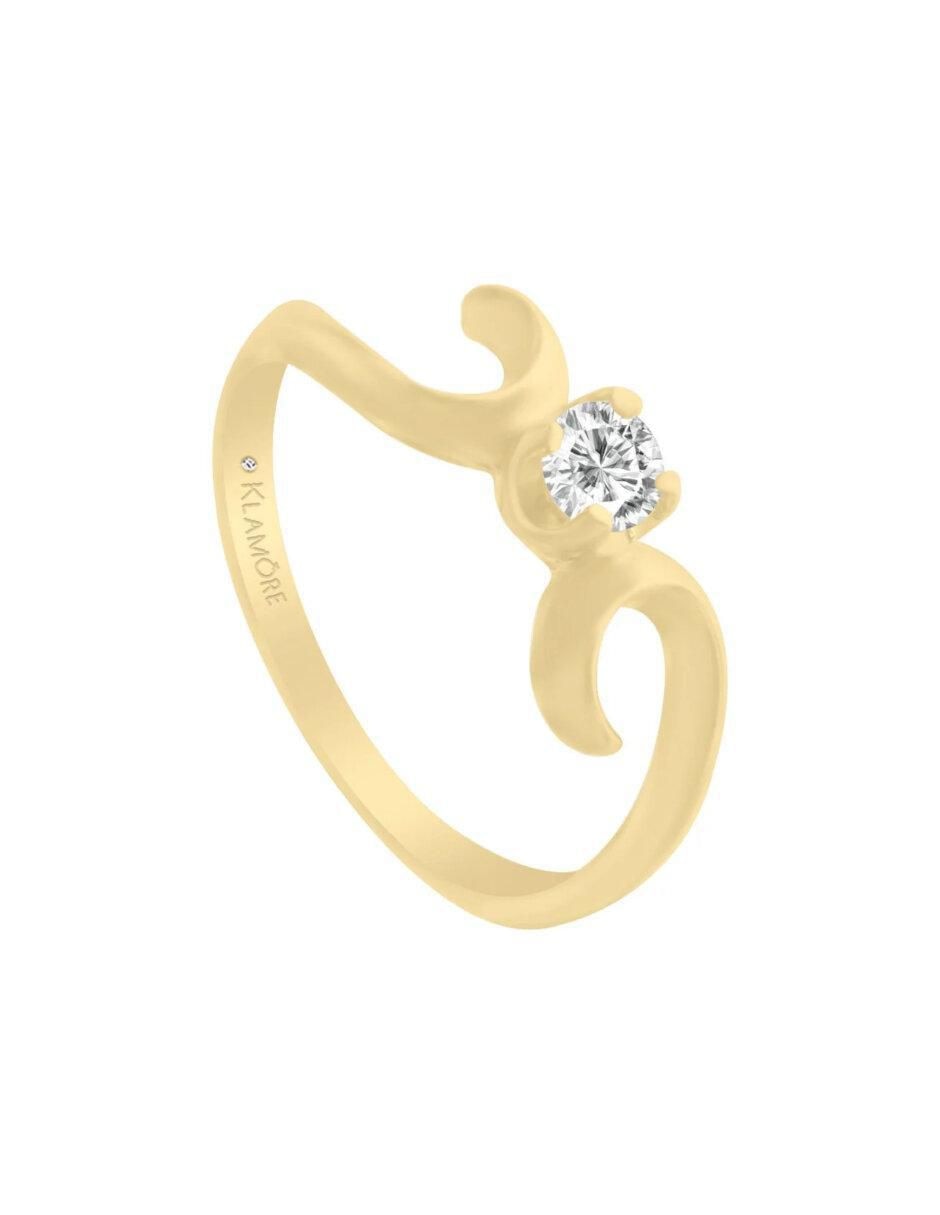 Anillo de compromiso 14 k Enora diamante 2