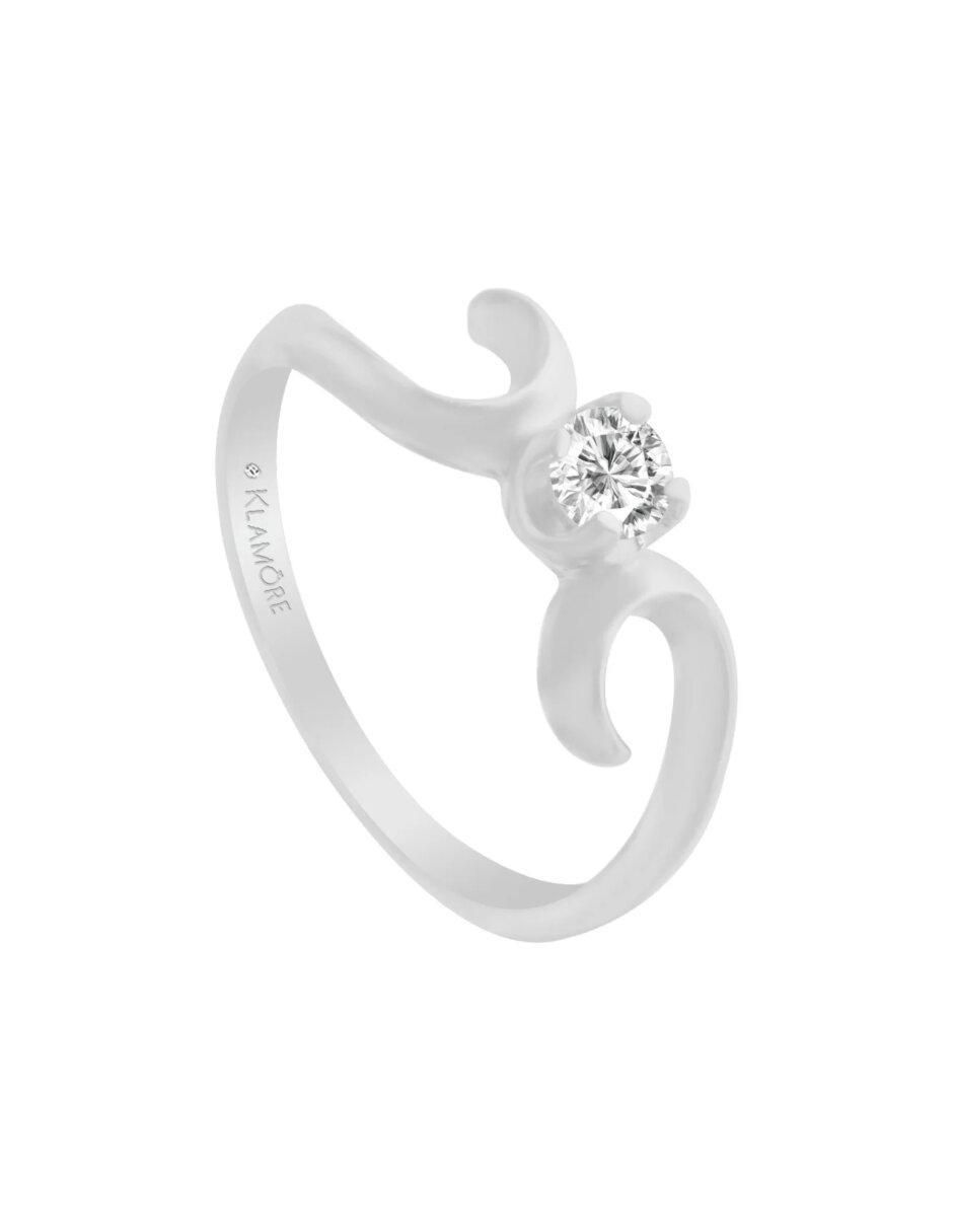Anillo de compromiso 14 k enora diamante 4