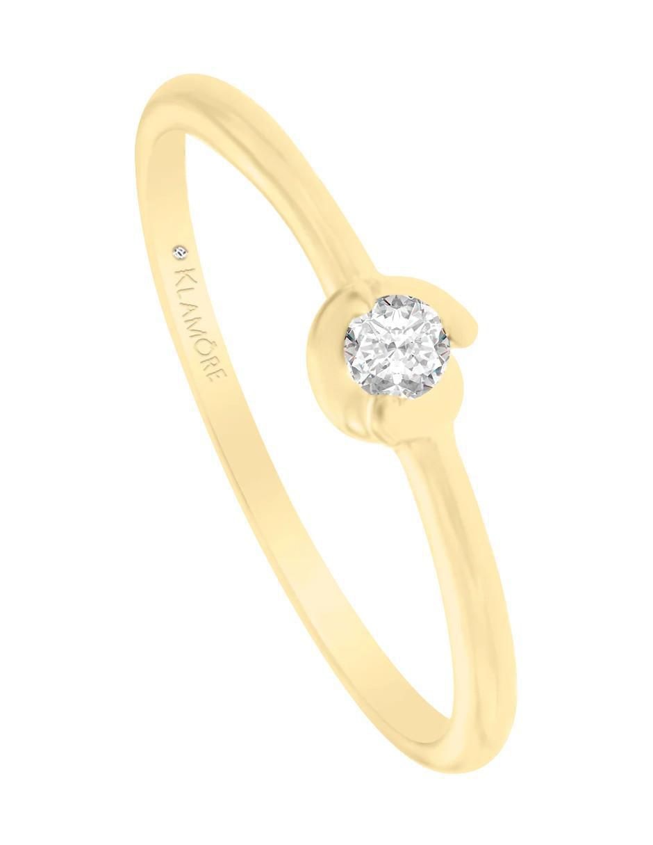 Anillo de compromiso 14 k Rady diamante 3