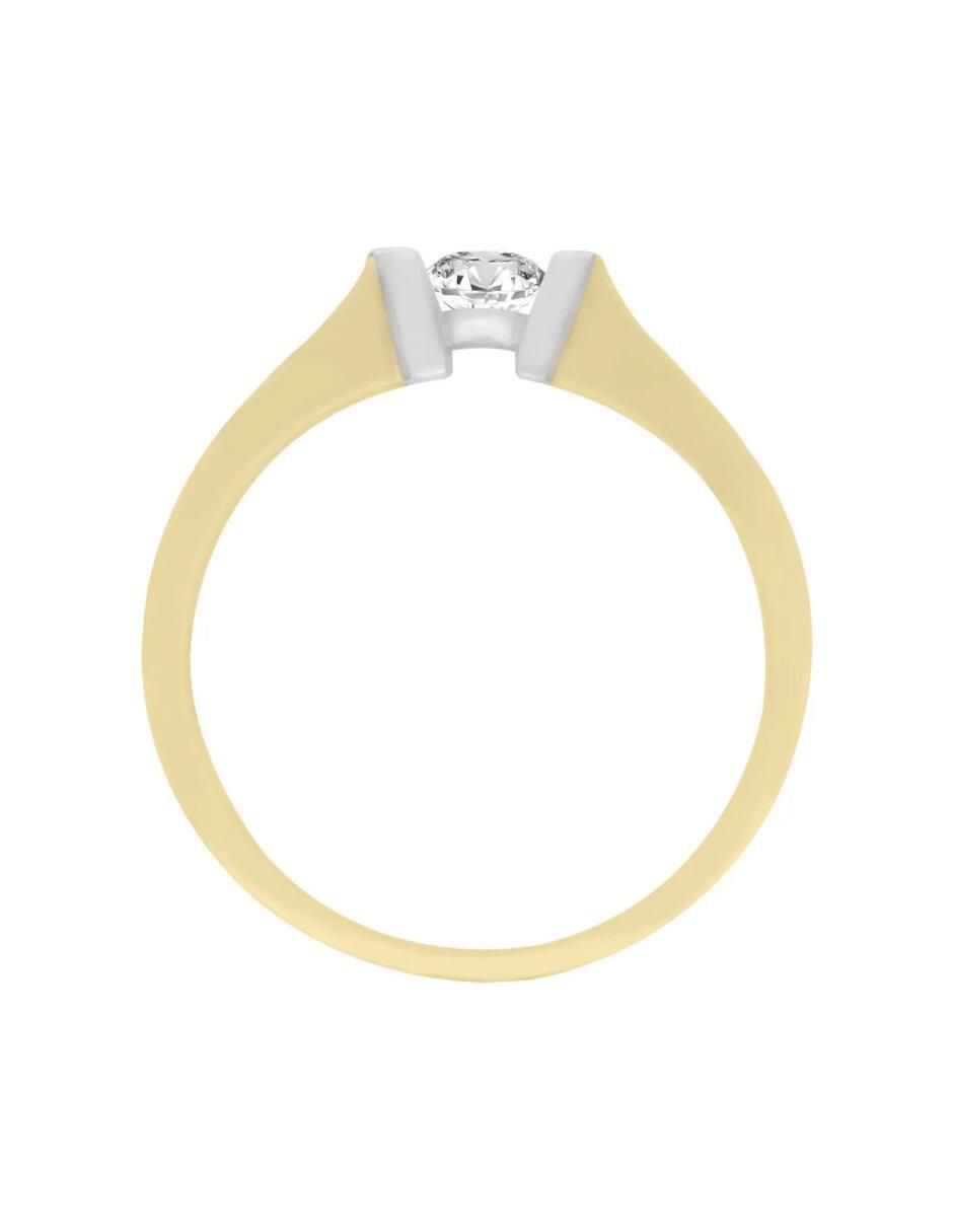 Anillo de compromiso 14 k Fame diamante 4