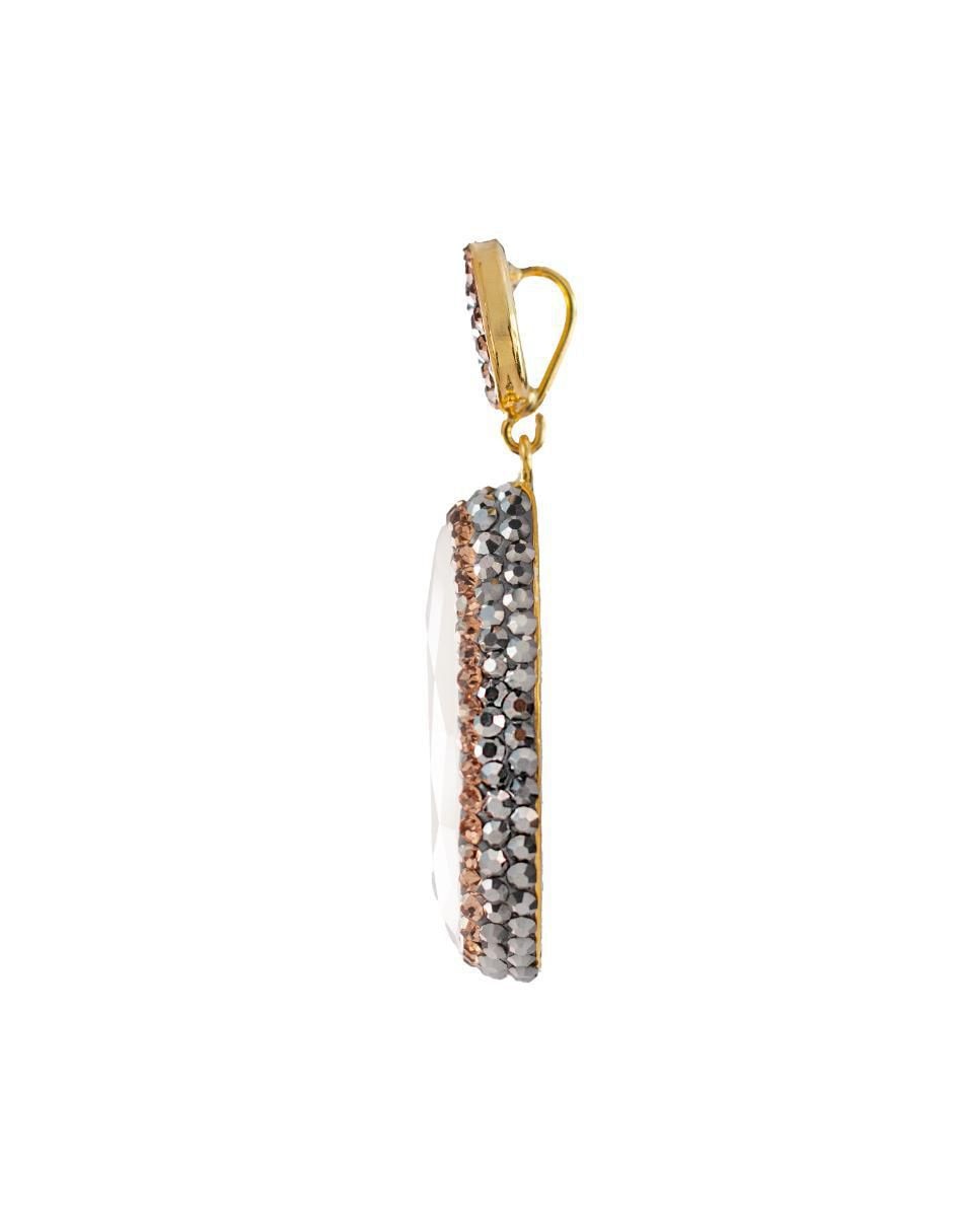 Dije de gota Queen Farah de plata P 925 ojo de gato