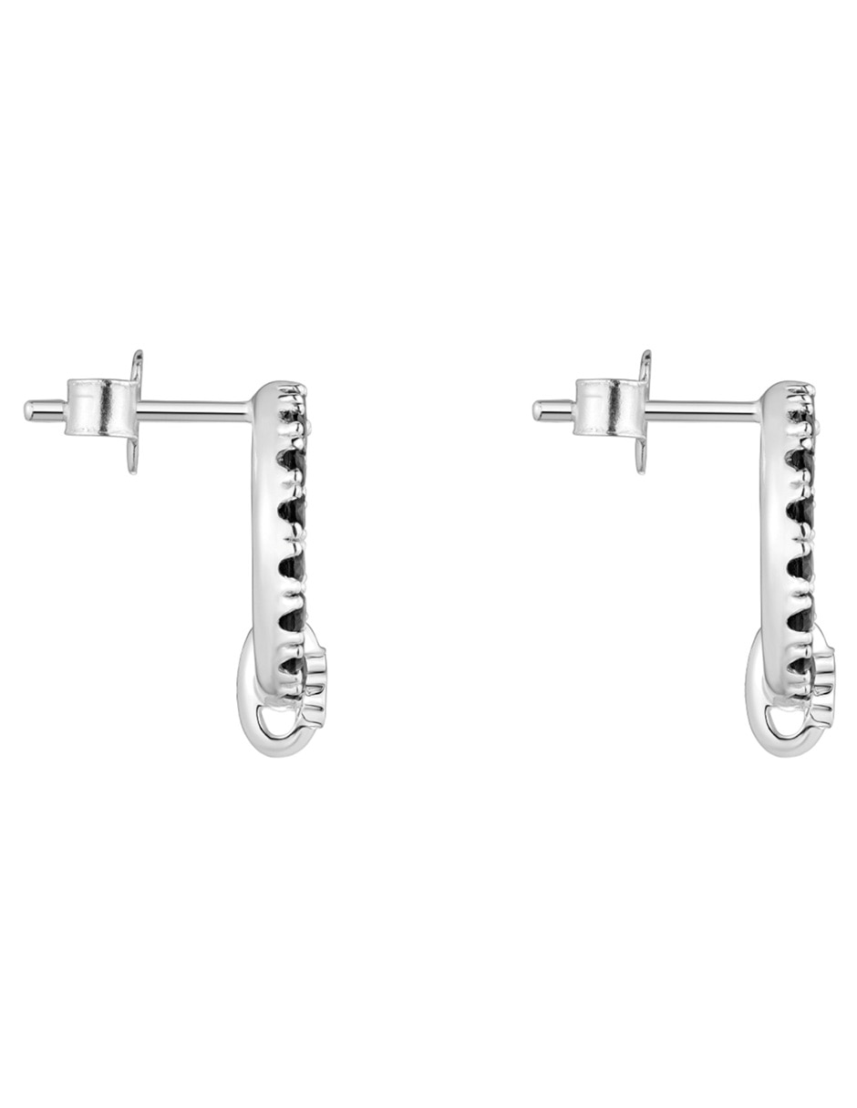 Broqueles circulares Tous Straight de Plata P 925 con acabado brillante espinela
