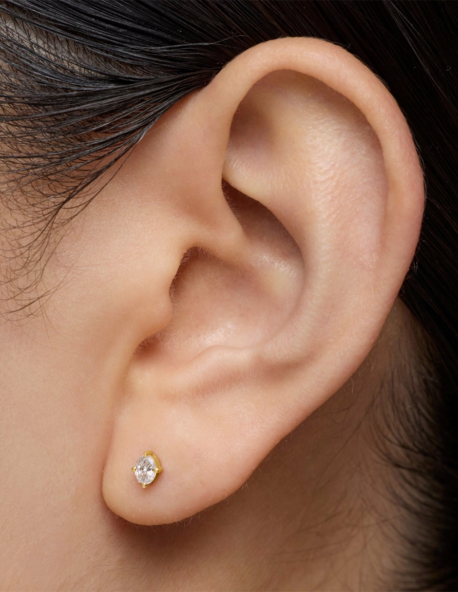 Arete Tous Shine LGD de oro amarillo 14 k con acabado brillante